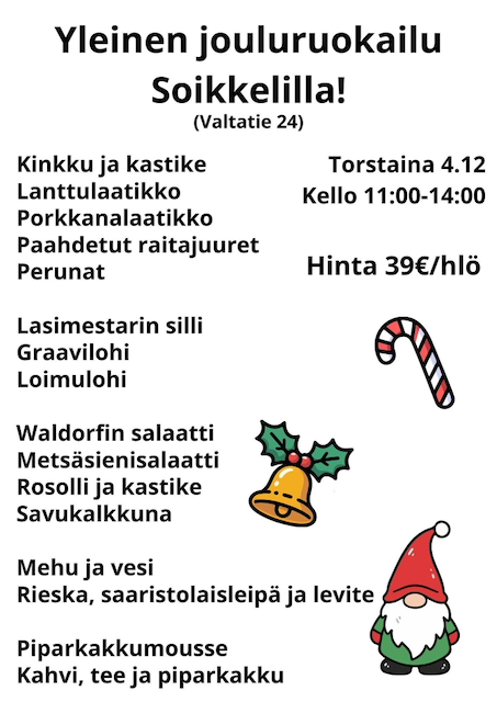 yleinen jouluruokailu